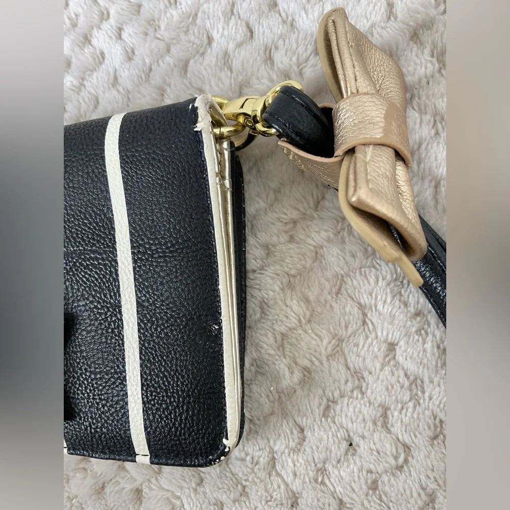 Betsey Johnson Gold Bow Detail Wallet
